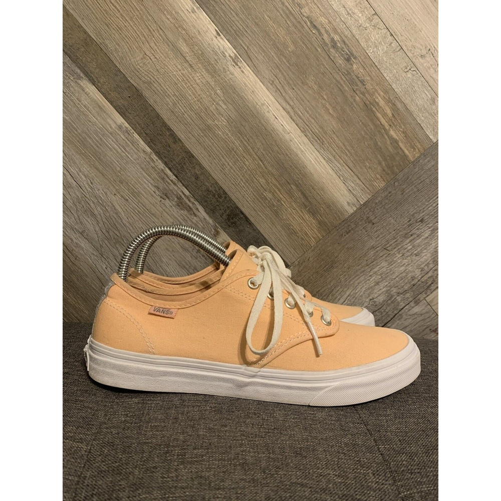 Vans of the Wall Sneakers Women's Size 9.5 Salmon And Stars Lace-up Canvas Shoes